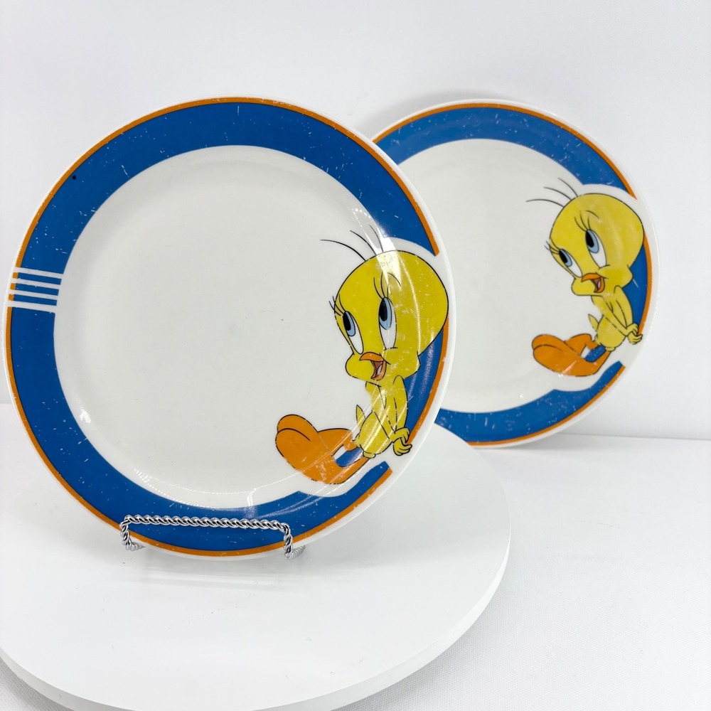 Looney Tunes Tweety Bird‎ Plate Gibson 2002 Childrens Dishwasher Microwave Safe